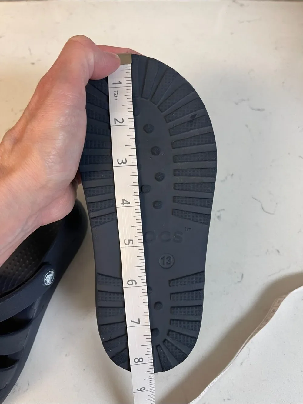 Crocs Kids' Classic Fisherman Sandal Navy Blue Size 13 Style Number 210625